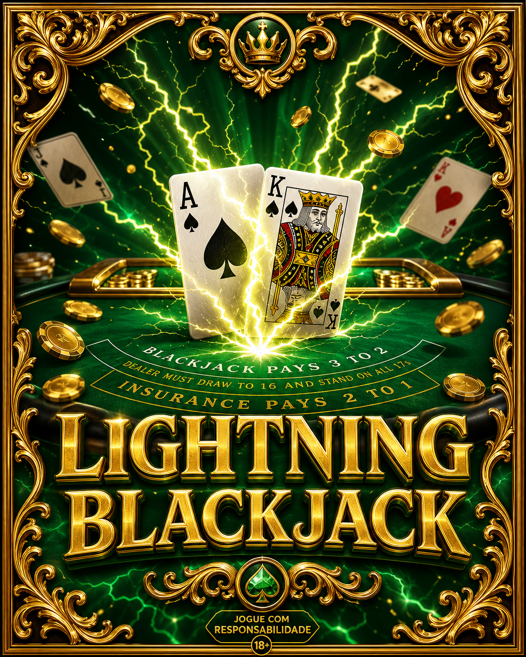 Capa do jogo Lightning Blackjack